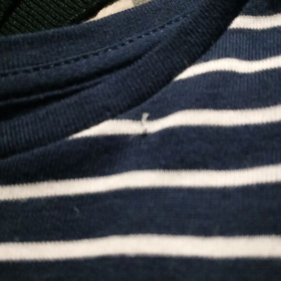 Lauren Ralph Lauren Blue/White Stripe Tee - Picture 7 of 7
